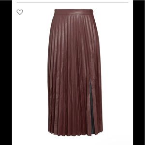 Intermix skirt vegan leather size 0 new tags